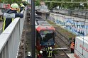 Unfall zwischen zwei KVB Bahnen Koeln Hoehenhaus Im Weidenbruch P244